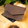 BAWAKO Leather Card Case, Wallet RFID Protection, Key Ring, Portable