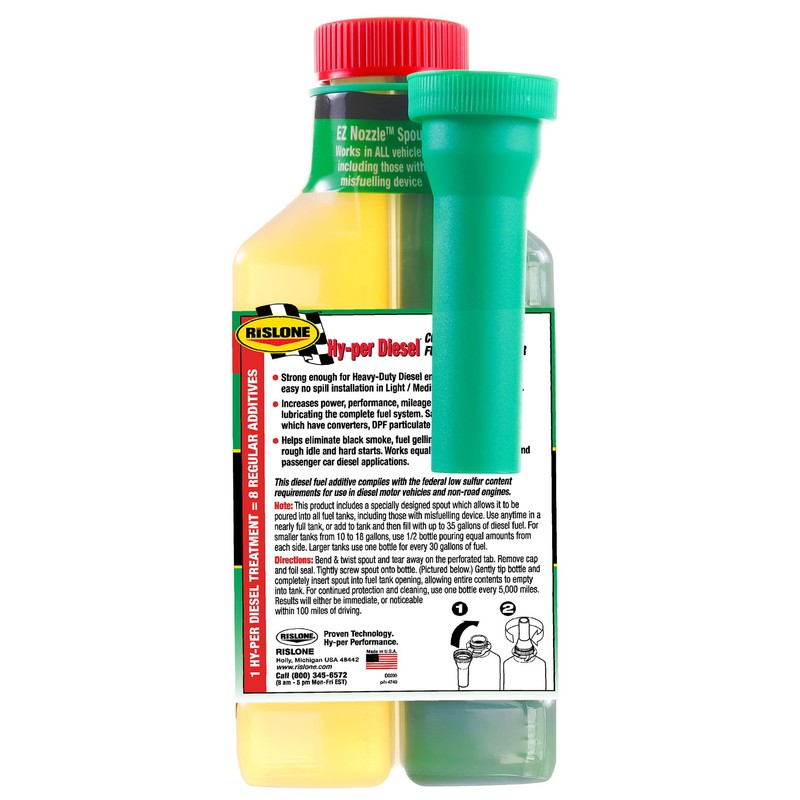 Rislone 4740-4PK Complete Diesel Fuel System Treatment 16.9 oz, (Pack