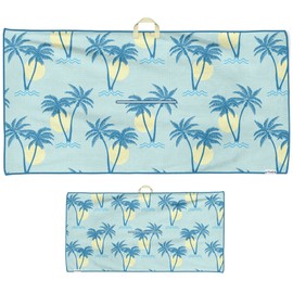 Uther Tour Golf Towel – Dual Hanging Premium Microfiber Towel, Golf Accessories – 20 Inch x 40 Inch, 20+ High Fashion Prints (Tropics)