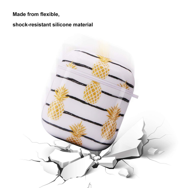 HIDAHE Cute Luxury Hard Designer Protective for Airpods Case for