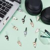 OLYCRAFT 12 Pcs Earphone Jack Cover with Charm, 3.5mm Cat