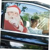 Mobestech Christmas Window Clings Car Auto Rear Sticker Merry Christmas