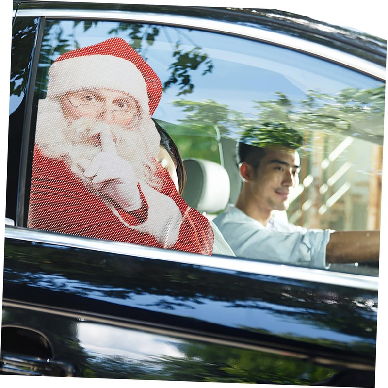 Mobestech Christmas Window Clings Car Auto Rear Sticker Merry Christmas