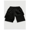 SHENHE Men's Y2k Goth Shorts 2 in 1 Mesh Basketball