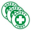 Unbranded/Generic 3pk Safety First Hard Hat Decals Helmet Stickers Union