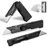 WORKPRO 3-Pack Folding Utility Knife Set, G10 Handle Box Cutter
