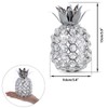 TOLIDA Sparkly Crystal Pineapple Fruit Ornament Artificial Fruit Sculpture Figurine