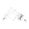Satin Stainless Steel Handrail Brackets 90mm DDA Approved Heavy Duty