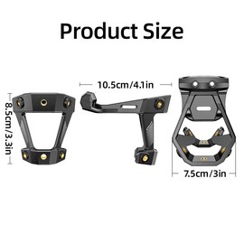 AIMALL Bicycle Kettle Rack Conversion Seat Adapter – Mountain Road Bike Saddle Extension Bracket for Dual Bottle Cages