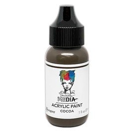 Dina Wakley Media Heavy Body Acrylic Paint 1 oz Cocoa