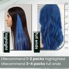 RUNATURE I Tip Hair Extensions Human Hair Blue I Tip