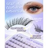 LZM Pre Glued Eyelashes Cluster Lashes Extension With Tweezers (ZN005)