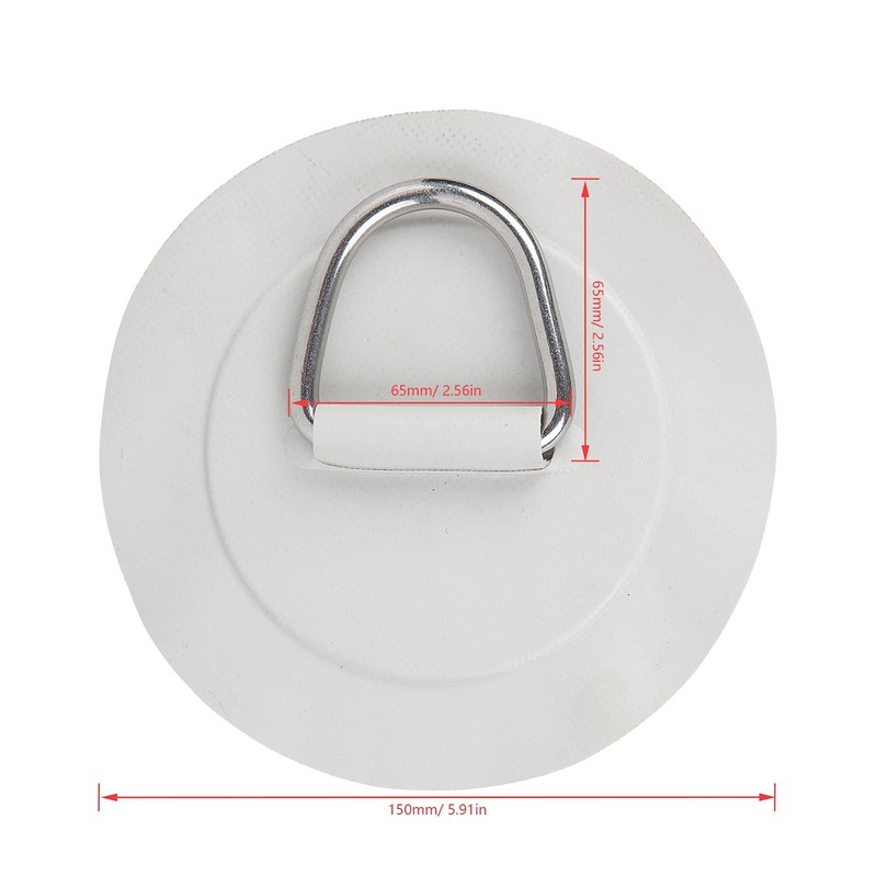 KIMISS D Ring Patch, 6 Inch D Ring Pad Patch