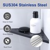 Xiarnotogi 10" Corner Shower Shelf, 2-Pack Shower Shelves SUS304 Stainless
