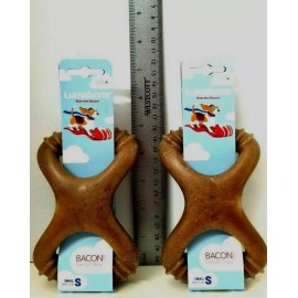 Lumabone 2 pk Lumabone BACON FLAVOR Dental Chew Made in the USA Small DOG under 30 lbs