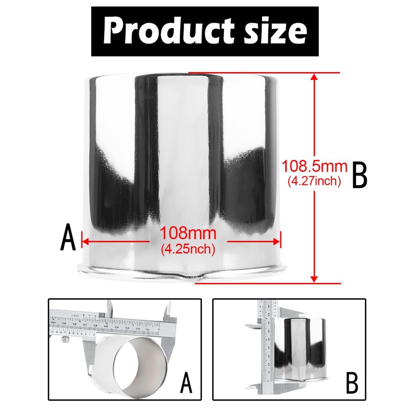 Rheedal 4Pcs 4.25inch Trailer Wheel Center Cap Push Through 4.25"