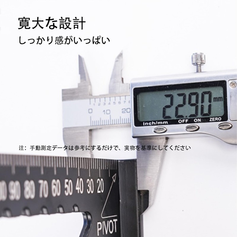FineGood Triangular Ruler, Circular Saw Ruler, Right Angle Ruler, 0-90°,
