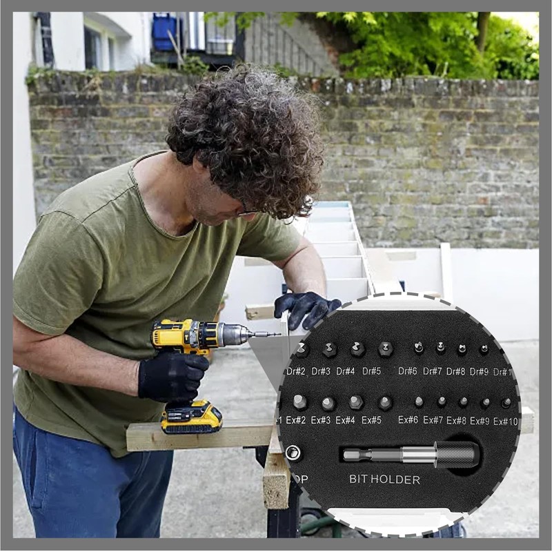 22pcs Damaged Screw Extractor Set, Easy Out Stripped Screw Remover,