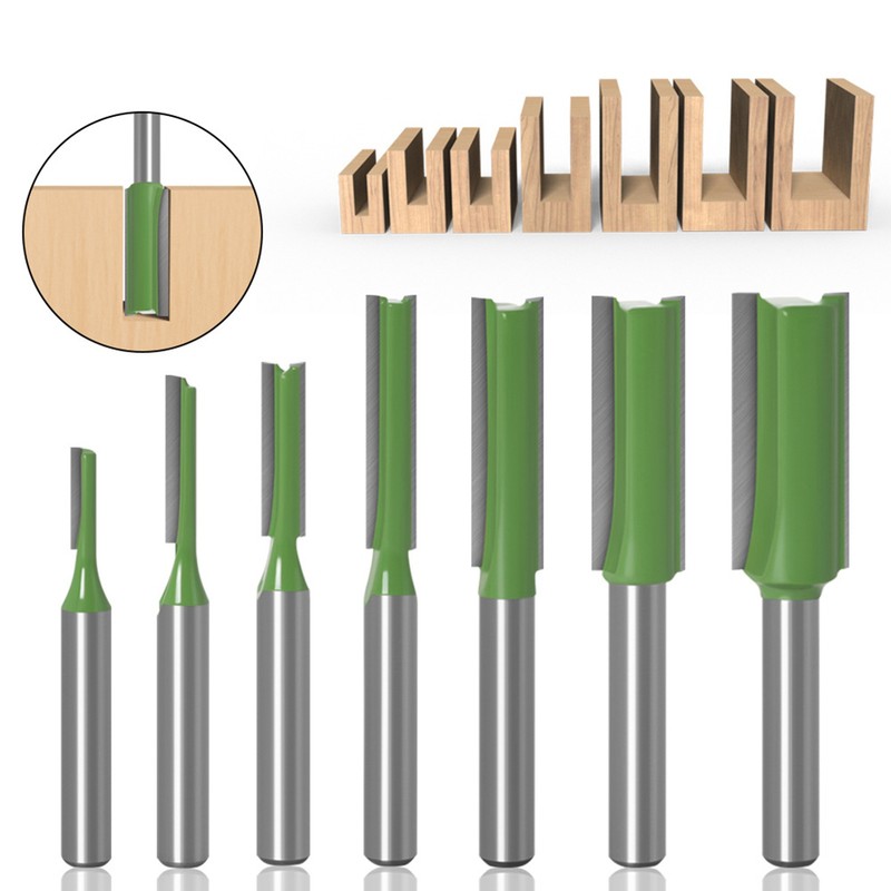 7PCS Router Bits Set 6.35mm (1/4 Inch) Shank 3 4