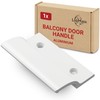 LouMaxx Balcony Door Handle Exterior - Robust Patio Door Handle