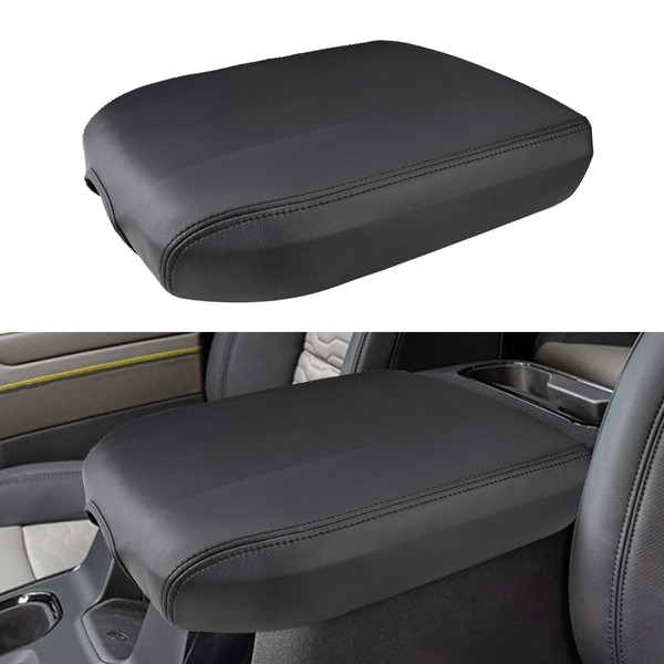 INTGET Leather Armrest Cover for 2019-2024 Chevy Silverado & GMC