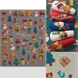 (Option 5D Christmas Line Nail Sticker F (584))5D Christmas Line Nail Sticker F / (옵션 5D 크리스마스 라인 네일스티커 F (584))5D 크리스마스 라인 네일스티커 F