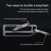 Titanium Alloy Belt Hang Buckle Durable Key Chain Waist Hanging