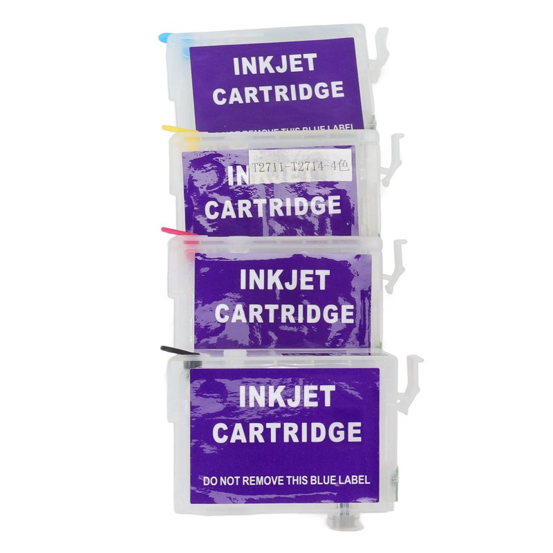 4 Colors Ink Cartridge with Permanent Chip Printer Refill Ink