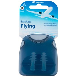SwedSafe Ear Plugs for Flying - Men - Perfect for Pressure Relief and Sleeping on Flights - Large with Box