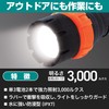 エルパ (ELPA) LEDラバーライト 懐中電灯 LEDライト アウトドア 防水 DOP-LR310