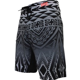 HIC 21" Kona Tiki 8 Way Octo Super Stretch Boardshorts Black 38