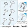 Formversity 12 Control Cabinet Keys Metal Set, Triangular Key, 4-Point