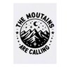 'The Mountains Are Calling' Temporary Tattoo - Water Resistant, Skin-Safe,