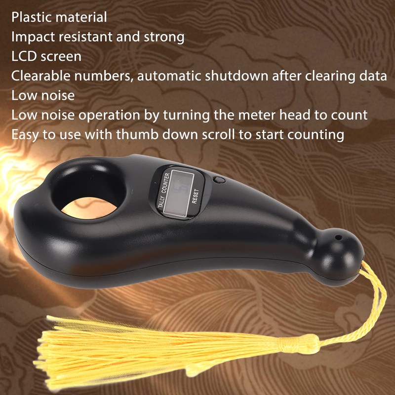 Digital Prayer Bead Counter, Portable Impact Resistant Prayer Counter LCD