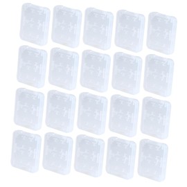 KICHOUSE 20pcs Memory Card Storage Case Organizer with Slots Lightweight Transparent Design for Easy Viewing Durable Protection for and Micro Cards