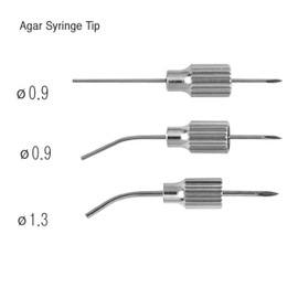Osung Dental Agar Impression Syringe Tip Set with Single Working End, Dental Syringe, Dental Impression Syringe, Chrome Metal Construction, Prosthodontic Instrument, Dental Tool - SBA18TZ3