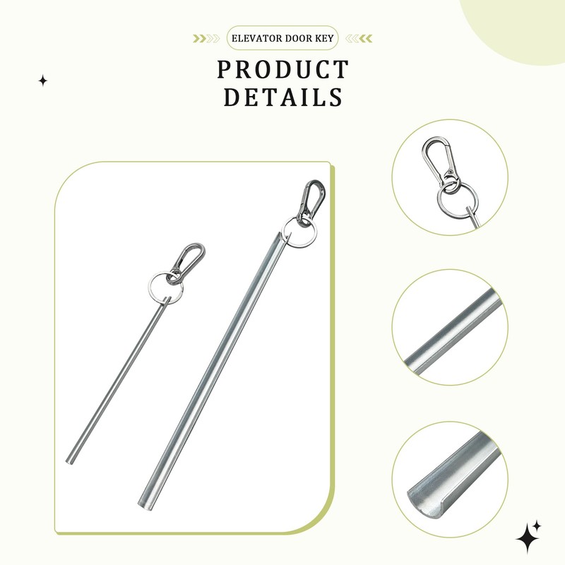 Half Moon Elevator Door Key, Small Lunar Fits for Westinghouse