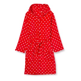 Playshoes Fleece Bathrobe, Unisex Children's Dressing Gown, dots
