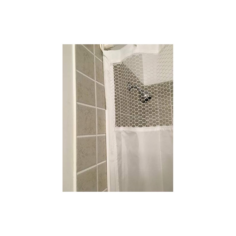 StayDry Systems Splash Guard Shower Curtain (38" Wide with mesh)