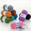 Chunky Chenille Yarn for Crocheting，Baby Yarn for Crocheting Soft Blankets，Bulky