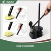 Eyliden Toilet Bowl Wand Kit and Plunger Combo, with 10pcs
