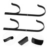 KONTONTY 2PCS Aluminum Alloy Telescopic Rod Hanger Fixed Hook for