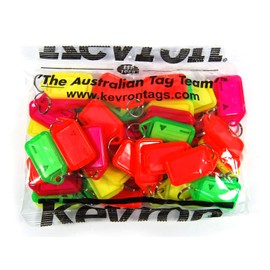 Key Tags Kevron Fluorescent Assorted Key Tags 50 Pack, (80318)