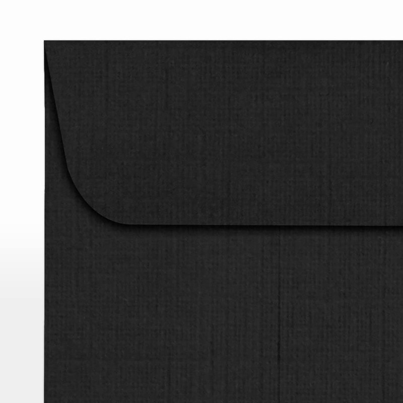 LUXPaper #1 Coin Envelopes in 80 lb. Black Linen, Envelopes