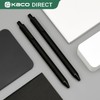 Kaco 10 Pieces Ballpoint Pens PURE, Black Ink, 1.0 mm