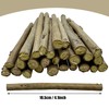 Woohome 120 PCS Wood Log Craft Sticks - 4 Inch