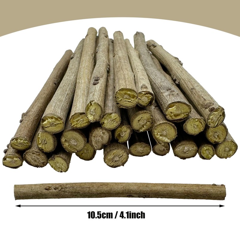 Woohome 120 PCS Wood Log Craft Sticks - 4 Inch