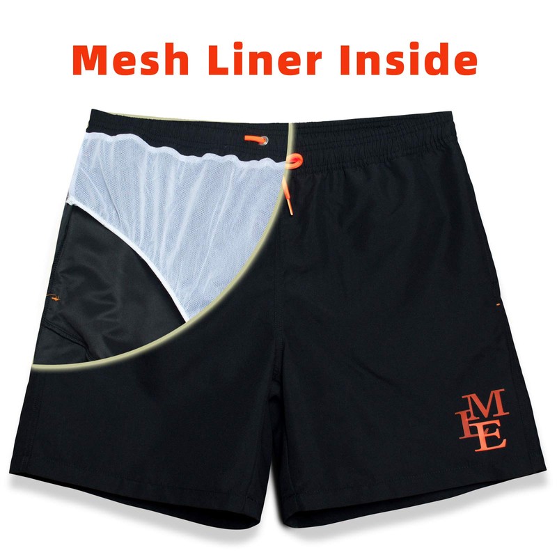 MEILONGER Men's Swim Trunks Swimwear, Quick Dry Beach Swimming Board