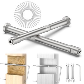 CKE Upgraded 20 Pack 1/8" Swageless Cable Railing Kit, Swageless Invisible Cable Railing Tensioner, T316 Stainless Steel Invisible Receiver and Swage Stud End for 2"x2" 4"x4" Wood/Metal Posts, CR301