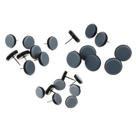 SEWACC 24pcs Chair Leg Protectors with Nails Portable Furniture Glides for Hardwood Carpet Floors Durable Floor Protectors Noise Reducing Easy to Install